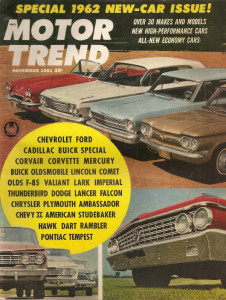 MOTOR TREND 1961 NOV - CHEV & VETTE, RAMBLERS, HAWK, OLDS F-85&98, COMET